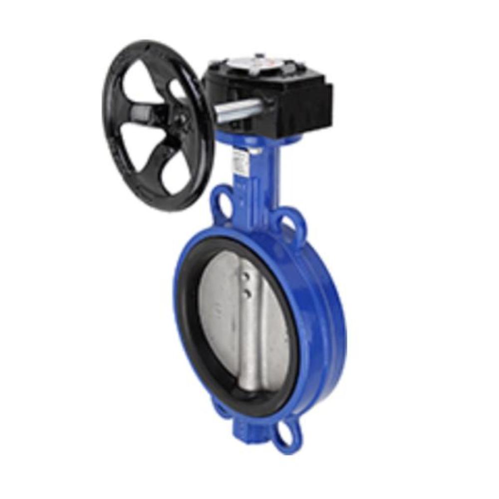 Gear operated wafer butterfly valve - size : 8"