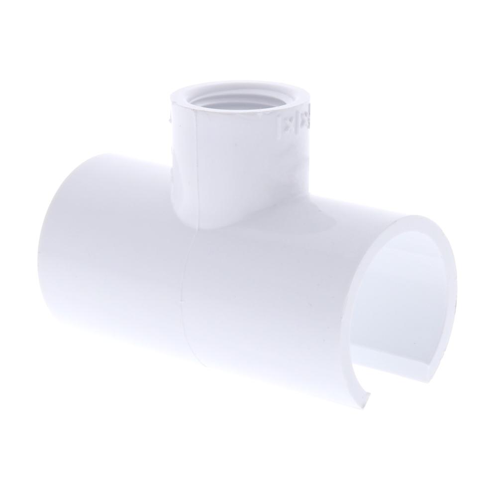Schedule 40 pvc snap x fpt reducing tee - snap size : 3/4 inch - thread 1 1 2 Pvc Snap Tee