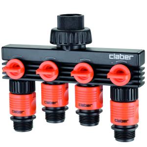 Claber 4 Way Faucet Manifold