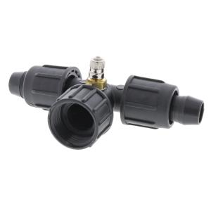 Irritec Perma-Loc Tubing x FHTS Tee Adapter with Schrader valve